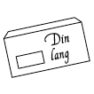 Icon DIN lang mit Fenster