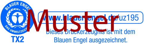 Logovarianten Blauer Engel Muster 2